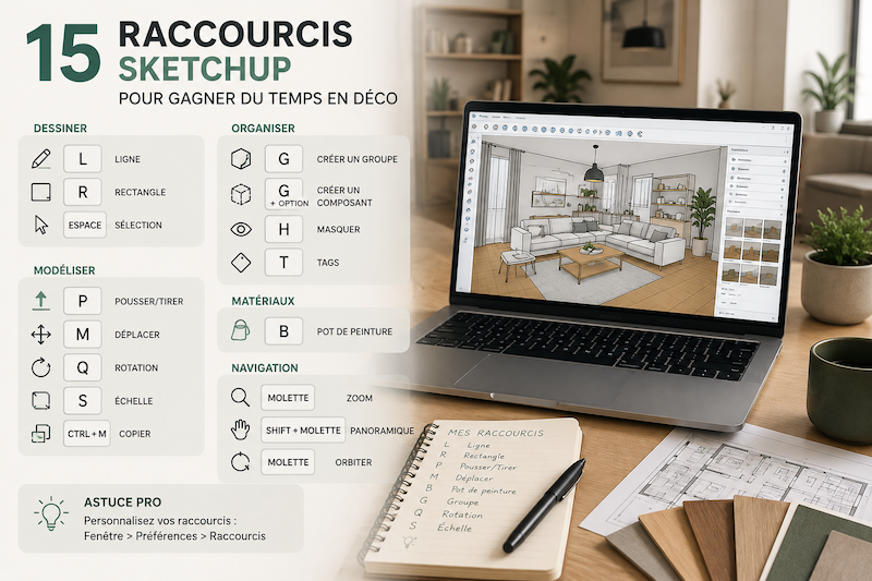 sketchup-raccourci