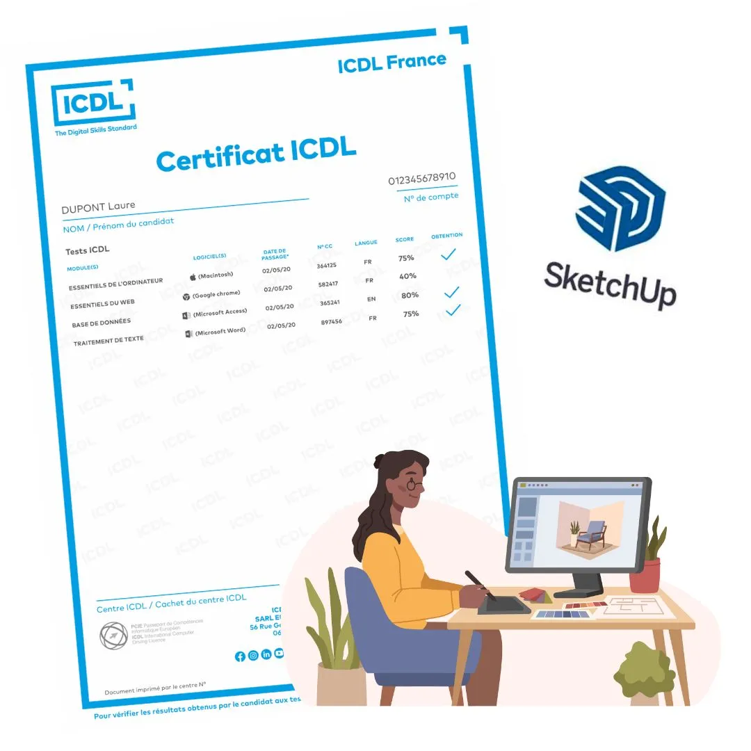 certification SketchUp pour la décoration intérieure