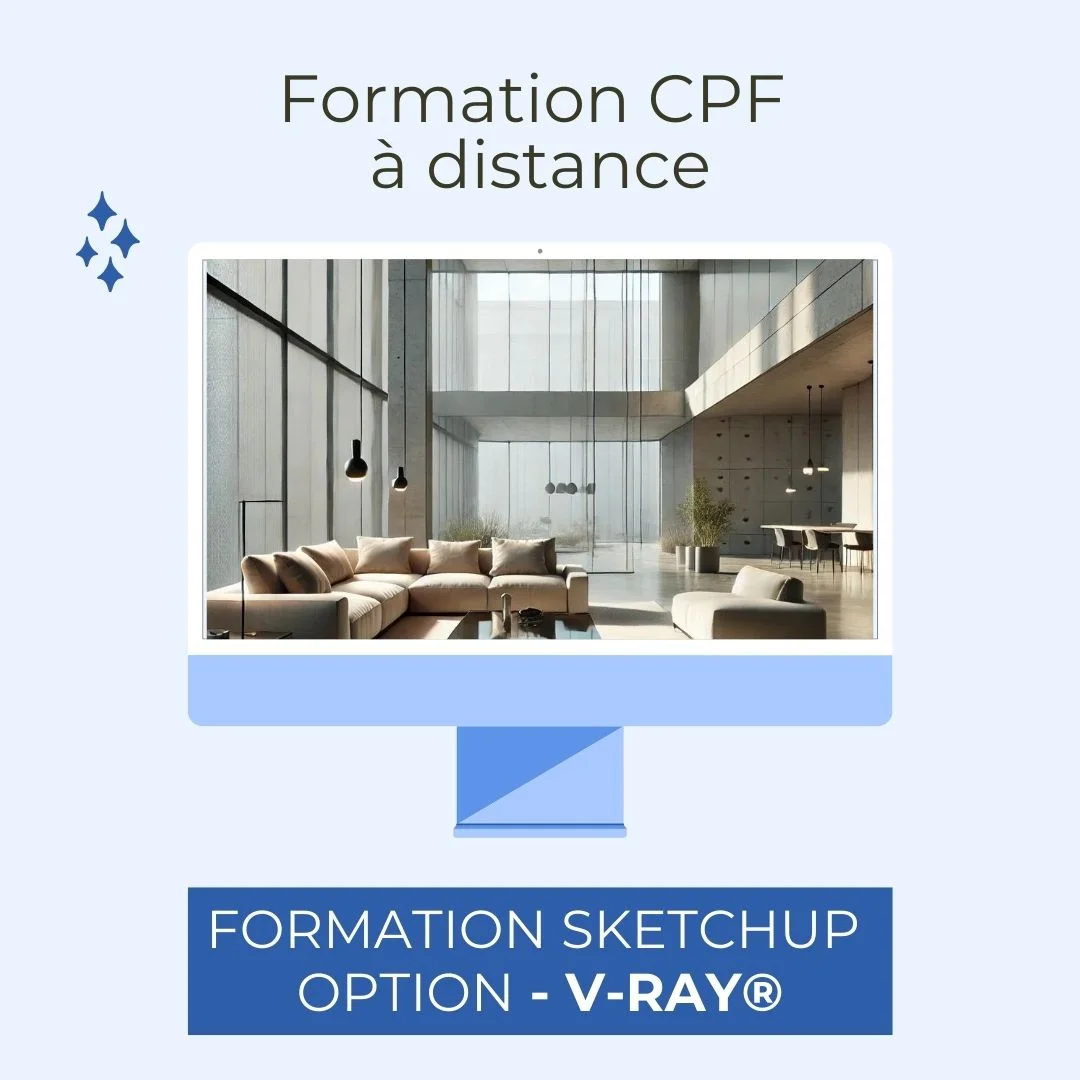 formation v-ray sketchup à distance