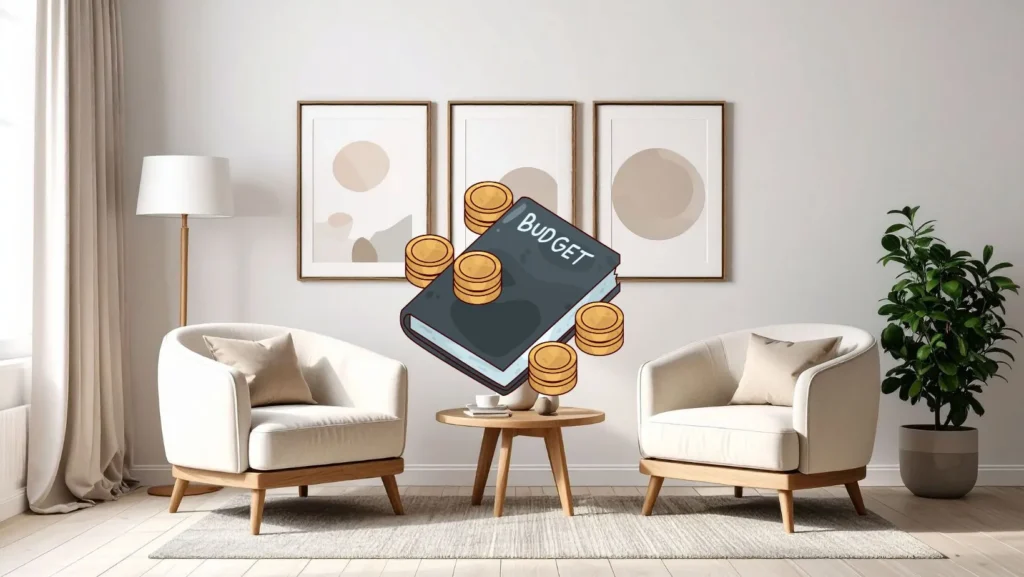 Exemple de salon revalorisé grâce à des idées de home staging à petit budget.